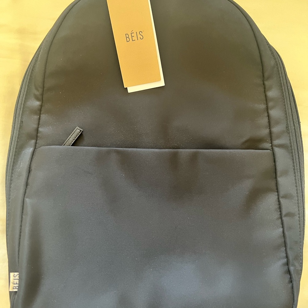 BEIS Black Minimalist Backpack - Picture 6 of 14